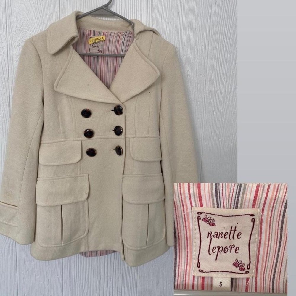 Nanette Lapore Double Breasted Cotton Jacket